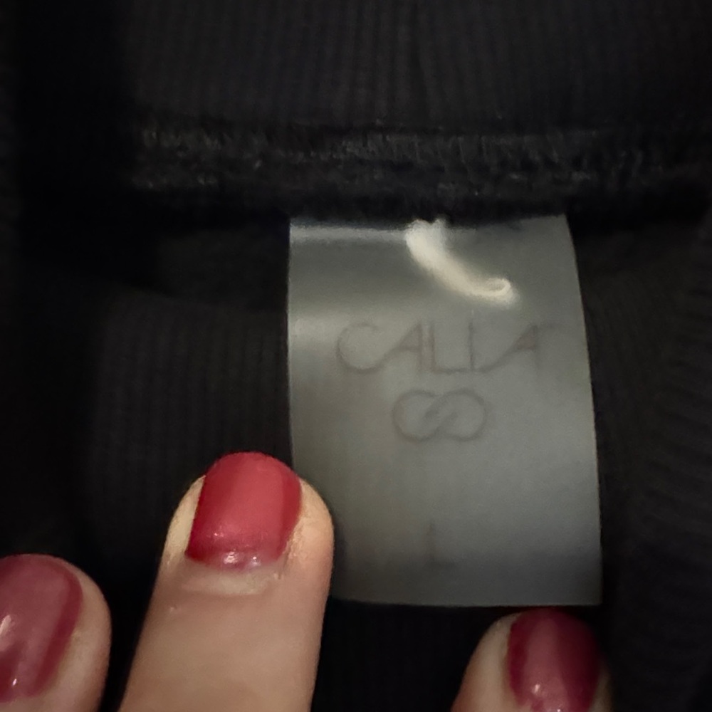 CALIA Black Turtleneck Sweatshirt - Picture 2 of 7